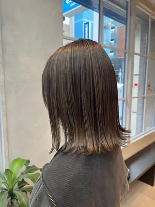 ミディアム 🦩レイヤー|透明感 カラー🦩makoのヘアスタイル
