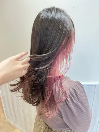 ロング 透け感カラー🌿 小島 りなのヘアスタイル