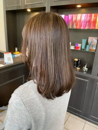 ミディアム 透け感/くびれヘア/ レイヤー/カズキ🍭のヘアスタイル