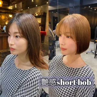 ショート カラー 透明感カラー🌿 グレージュ🐺陽介のヘアスタイル