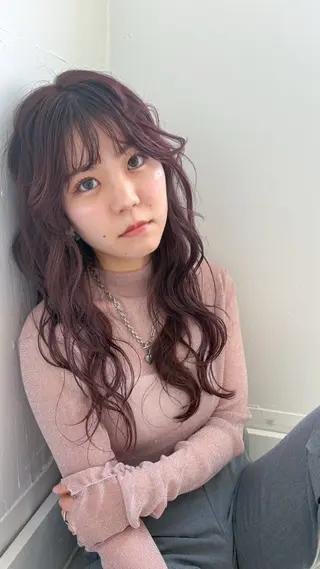 ロング カラー 安西 香利奈のヘアスタイル