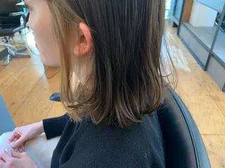 ミディアム カラー Lagom なかだのヘアスタイル