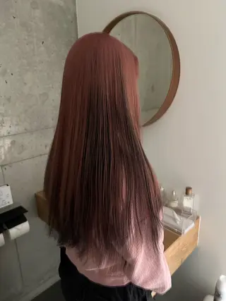 ロング カラー ニーナ/MONIQA /ハイトーンカラーのヘアスタイル