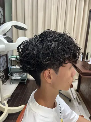 ショート パーマ メンズ 🧊メンズ特化🧊 高木航希のヘアスタイル