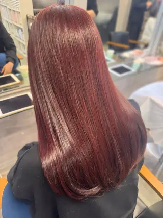 セミロング 髪質改善池袋𓊆 大士𓊇ダブルカラーのヘアスタイル