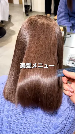 ミディアム 各務原/カラー/ブリ ーチお任せください！のヘアスタイル