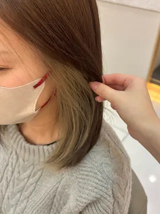 ミディアム 🎼レイヤー/透明感 カラー/nene♬のヘアスタイル