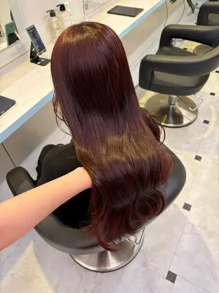 カラー 🇰🇷韓流暖色ヘア 🍒saaya🍒のヘアスタイル