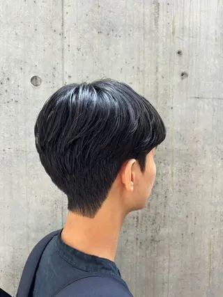 ショート パーマ メンズ カルマパーマ韓国ヘア shiryuのヘアスタイル