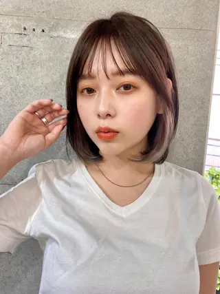 ミディアム カラー 似合わせレイヤー 🇰🇷荒木洋文のヘアスタイル