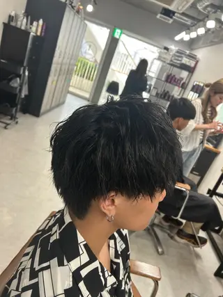 カラー メンズ カズキ🌼曲がる 縮毛矯正のヘアスタイル