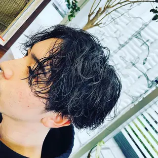 ショート パーマ メンズ 堤太志 メンズパーマ特化のヘアスタイル