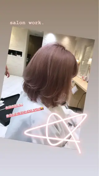 ミディアム Uno. 本気で ヘアに悩む方へ✨のヘアスタイル