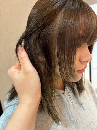 カラー ブリーチなしカラー/ パーマ/おとは🦖♡のヘアスタイル