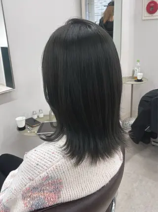 ミディアム カラー hachiyama rinaのヘアスタイル