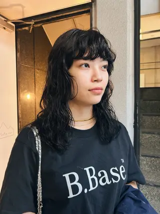 セミロング 似合わせパーマ 🌼カンナのヘアスタイル