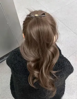 カラー 透ける透明感カラー 🎀anju/渋谷のヘアスタイル