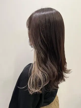 セミロング カラー ✨透明感カラー✨ 🦖佐々木未来🦕のヘアスタイル
