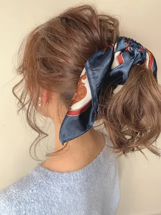 ミディアム ヘアアレンジ 櫛部洸貴/ 頭皮改善、髪質改善のヘアスタイル