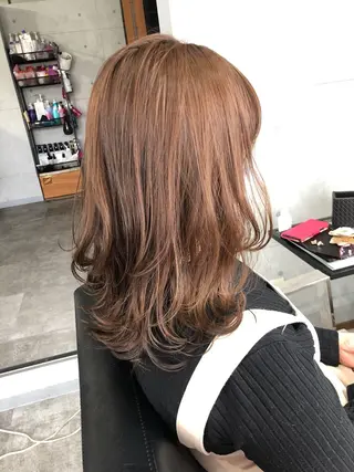 ミディアム REVE美容室 REVEマツエクのヘアスタイル