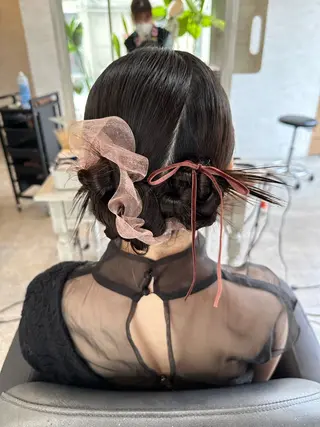 ミディアム ヘアアレンジ 🎀ヘアセット/艶髪 /はやしほのか🎀のヘアスタイル