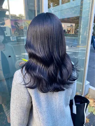 ロング カラー パーマ ヘアアレンジ 透明感ブリーチカラー 🌈TOMOHIROのヘアスタイル