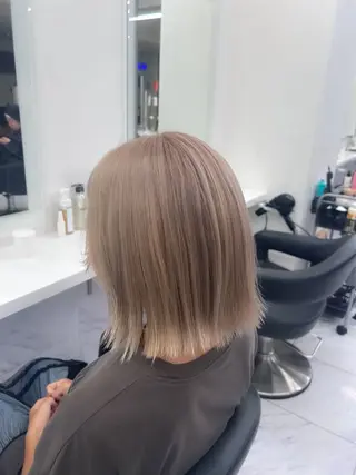 ミディアム カラー パーマ ヘアアレンジ メンズ キッズ ブリーチなしカラー/ ブラウン/レイヤーのヘアスタイル