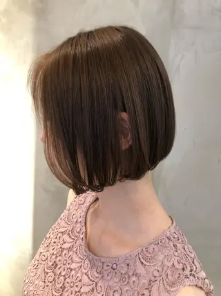 ショート カラー パーマ ヘアアレンジ 顔周りカット・相談 レイヤーも◎しずくのヘアスタイル
