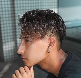 ショート カラー パーマ メンズ 💈men's💈 satoru中目黒のヘアスタイル