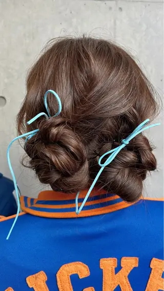 ロング ヘアアレンジ 勝野 麻美のヘアスタイル