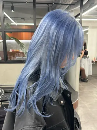 ロング カラー ブリーチ　ハイトーン 特化🌈フジタハルキのヘアスタイル