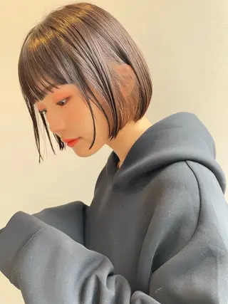 ショート ボブ/ショート/ 縮毛矯正/岸本恭明のヘアスタイル