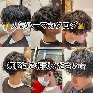 ショート 中島 稔/稲毛メンズパーマのヘアスタイル