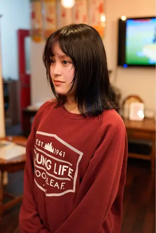 ミディアム カラー 千葉 慎也のヘアスタイル