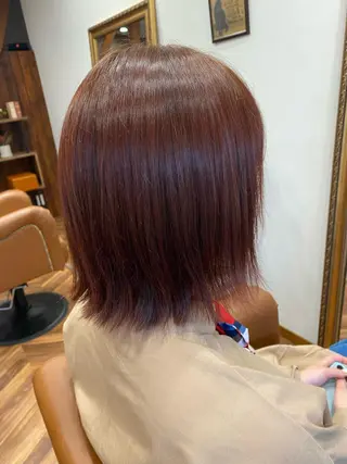 ミディアム カラー 【似合わせカット 】🦋岩崎 美保🐾のヘアスタイル