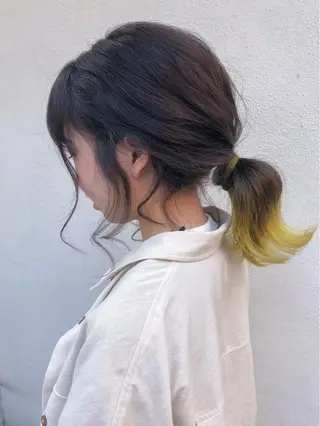 ミディアム カラー 髪質改善/艶髪 やまなかのヘアスタイル