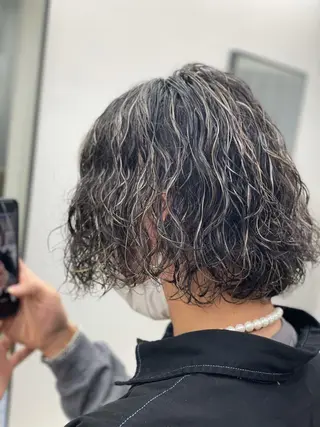 セミロング 名古屋ハイトーン/ 🐶ブリーチ専門店のヘアスタイル