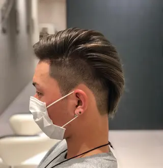 ショート カラー メンズ アンドウ ユウ/ レイヤーカット/韓国のヘアスタイル