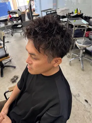 ショート ヘアアレンジ メンズ専門サロン wokeのヘアスタイル