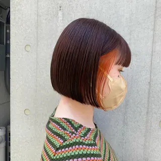 ショート カラー 🪭risa 暖色/レイヤー🪭のヘアスタイル