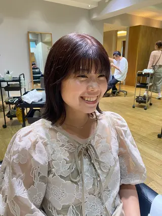 ショート 大人可愛い♡コテ巻き パーマ🌼杉田 萌恵のヘアスタイル