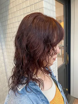 ロング カラー パーマ 🎀レイヤー/パーマ カラー/ai🎀のヘアスタイル