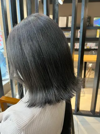 ミディアム カラー ヘアアレンジ キッズ ネイル マツエク・マツパ 透明感カラー🤎 ゆりのヘアスタイル