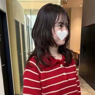 セミロング カラー mao | 柔らか艶カラー🫧のヘアスタイル