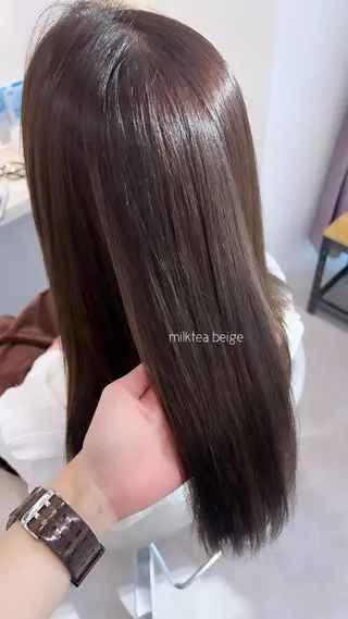 ミディアム カラー 美髪矯正/髪質改善/ 艶髪🤍伊藤梨紗のヘアスタイル