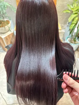 ロング カラー 美髪質改善✨ 縮毛矯正✨HIDEのヘアスタイル