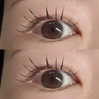 マツエク・マツパ 似合わせ ワンホン 束感まつ毛 西本町のマツエク・マツパデザイン