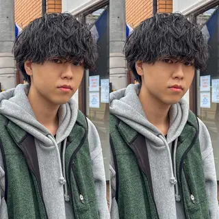 ミディアム alma 後藤 遼斗のヘアスタイル