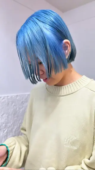 ショート カラー ハイトーン特化サロン 代表 中谷蓮のヘアスタイル