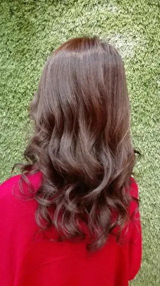 ミディアム カラー パーマ ヘアアレンジ メンズ キッズ ネイル マツエク・マツパ MEGUMI megumiのヘアスタイル